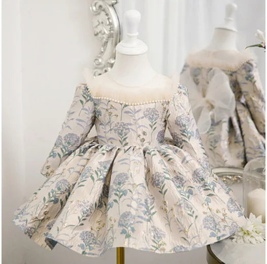 Infant Baby Girl Dress Tulle Baptism Dresses for Girls 1st Year Birthday Beading Lace Appliqued Party Wedding Prom Kids Clothes