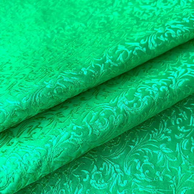 75x50cm Wheat Floral Pattern Damask Silk Satin Brocade Jacquard Fabric DIY Cheongsam Costume Upholstery Curtain Sewing Patchwork
