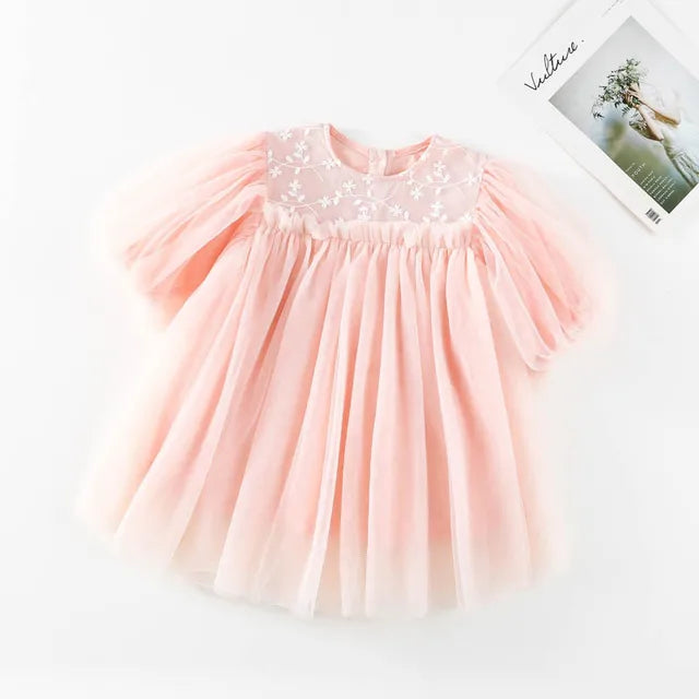 HoneyCherry New Kids Dresses For Girls Spring Girl Dress Child Baby Sweet Princess Dress Designer Dress Baby Girl Clothes