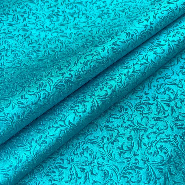 75x50cm Wheat Floral Pattern Damask Silk Satin Brocade Jacquard Fabric DIY Cheongsam Costume Upholstery Curtain Sewing Patchwork