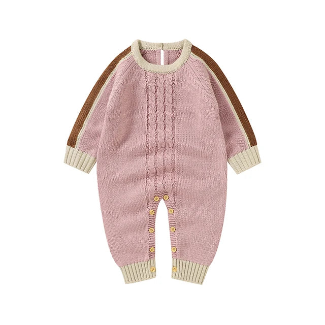 Baby Rompers Knitted Newborn Boys Girls Long Sleeve Jumpsuits Outfits Autumn Winter Casual Infant Unisex Outerwear Clothes 0-18m
