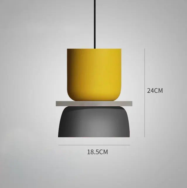 SANDYHA Nordic Macaron Pendant Lamp Lampara Colgante Techo Sospensione Colorful Bar Living Dining Room Bedroom Hanging Lighting