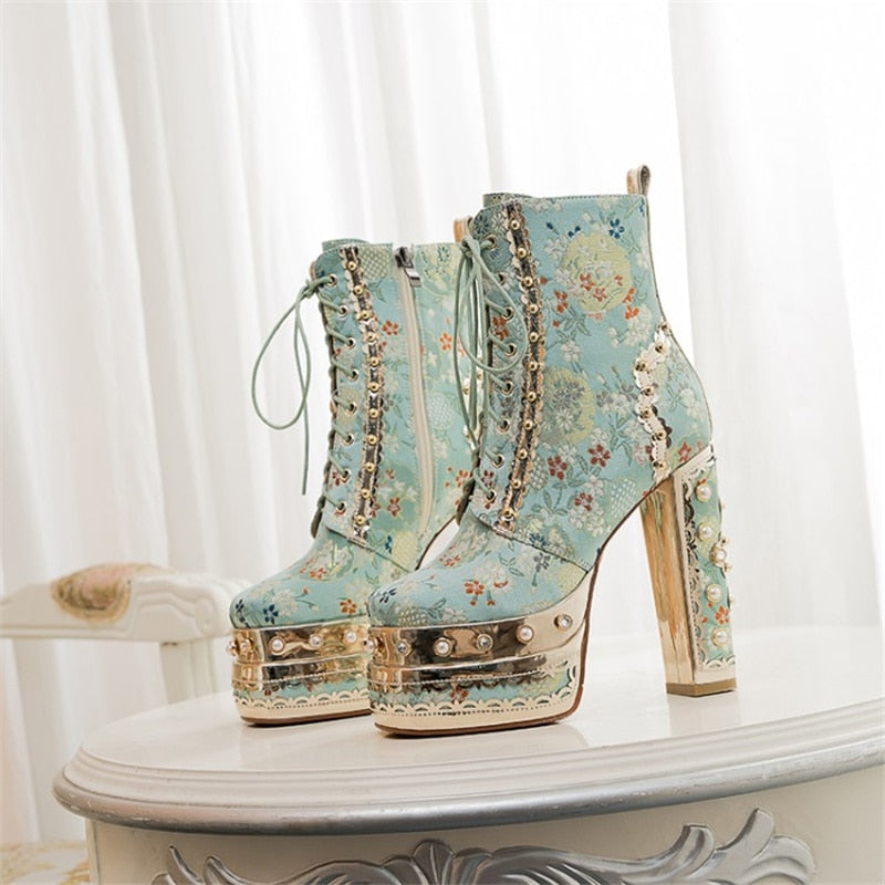 CTB Sophia Royal Ankle Boots