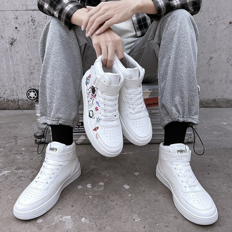 CTB Unisex Tom&Jerry White Sneakers