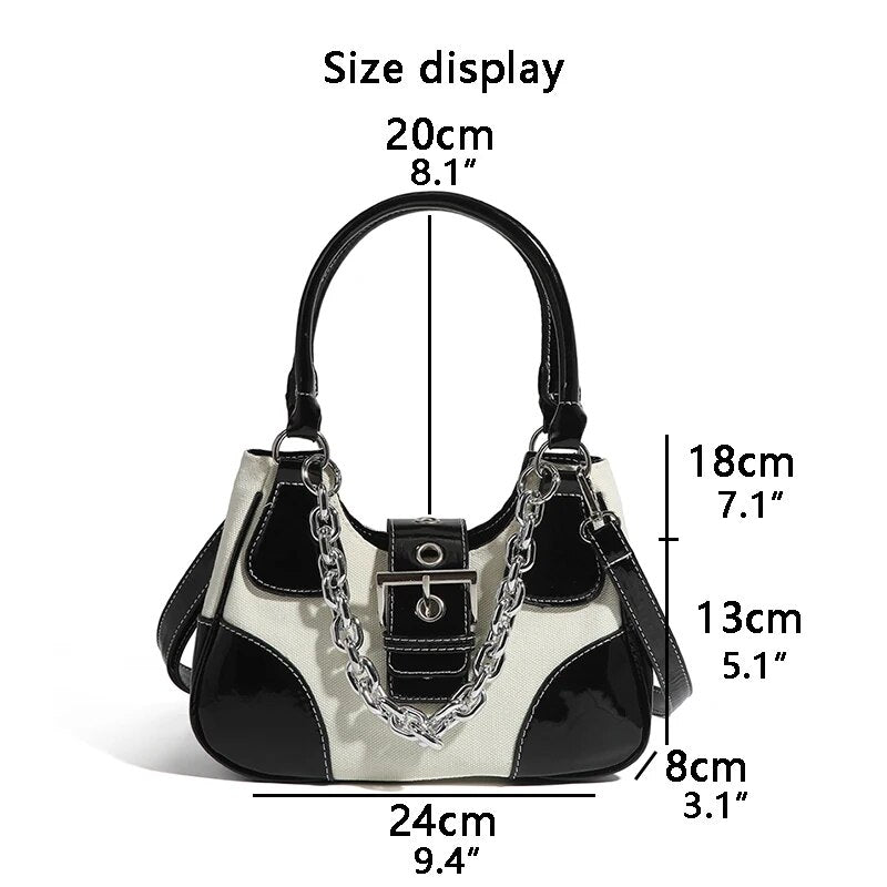 Luxury Designer Handbags for Women 2023 JIOMAY Shoulder Bag PU Leather Patchwork Chain Travel Purses and Handbags Crossbody Bags
