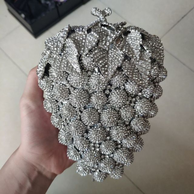 CTB Cluster Of Grapes Bling Clutch Bag