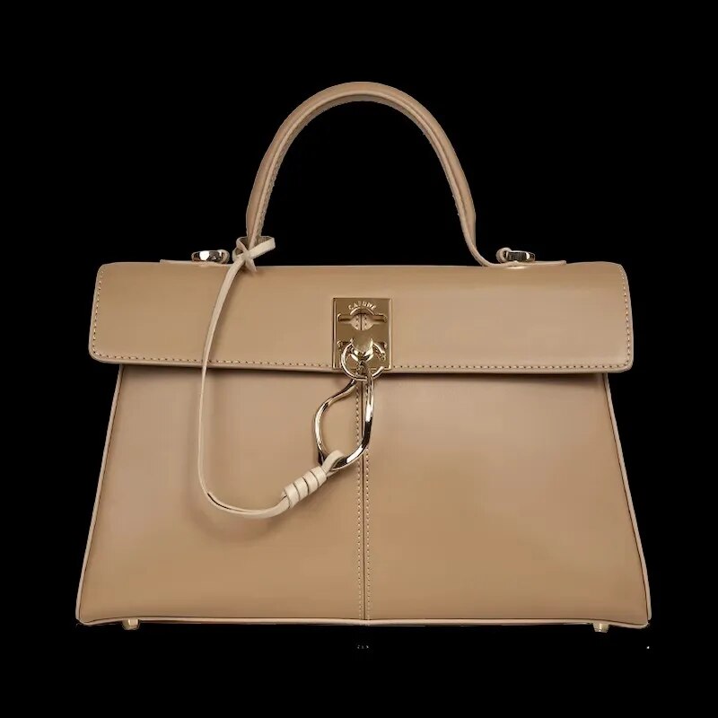 Fashion CAFUNE Ladies Leather CAFUNE Stance Wallet Shoulder Messenger Handbag Trapezoidal Bag