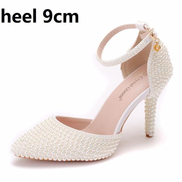 CTB Queen Pearl Pointed Toe Stiletto Shoes