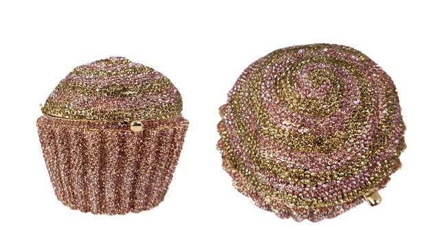 CTB Mini Cupcake Bling Clutch/Shoulder Handmade Bag