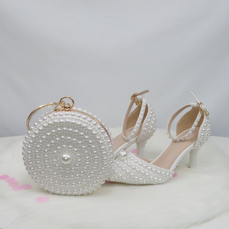 CTB Snow Pearl Shoes& Bag Set