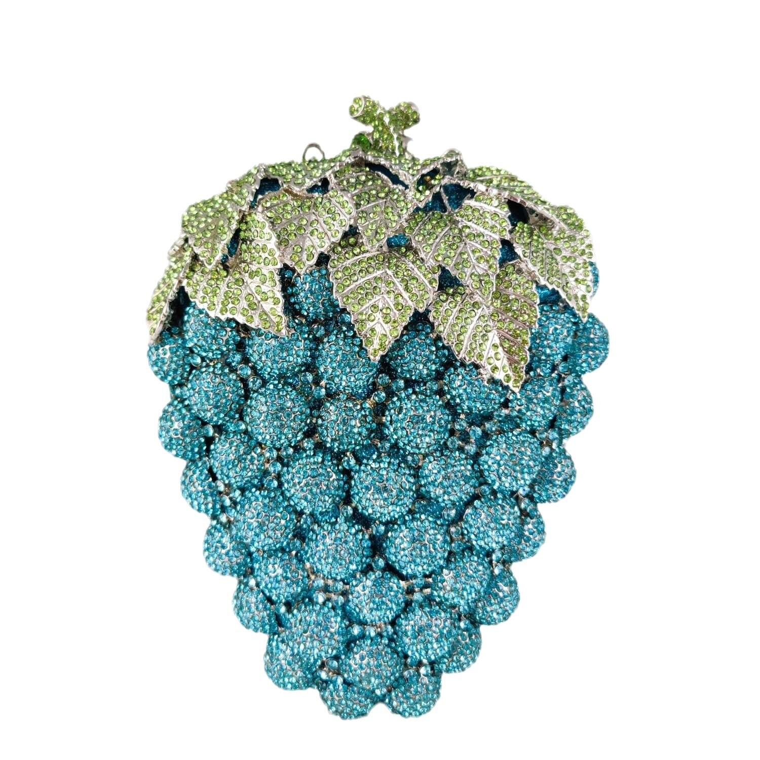 CTB Cluster Of Grapes Bling Clutch Bag