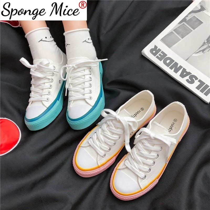 CTB Lovely Candy Korean White Sneakers