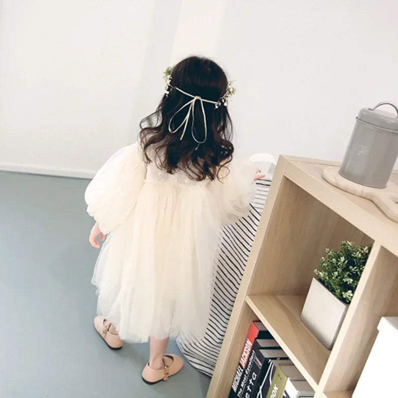 HoneyCherry New Kids Dresses For Girls Spring Girl Dress Child Baby Sweet Princess Dress Designer Dress Baby Girl Clothes