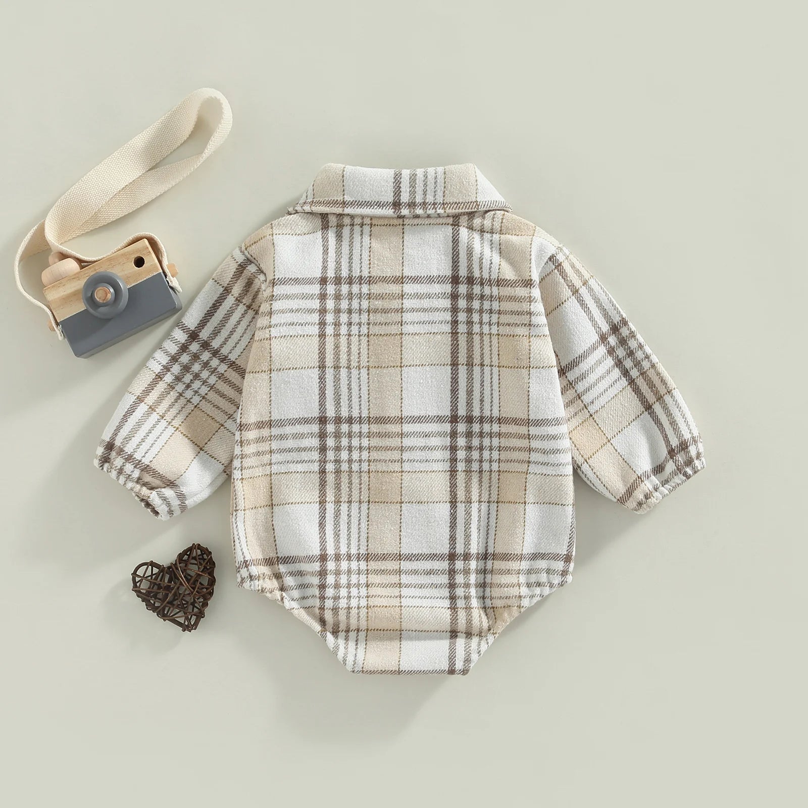 Ma&Baby 0-24M Christmas Newborn Infant Baby Boys Romper Plaid Print Jumpsuit Playsuit Autumn Spring Long Sleeve Toddler Clothes