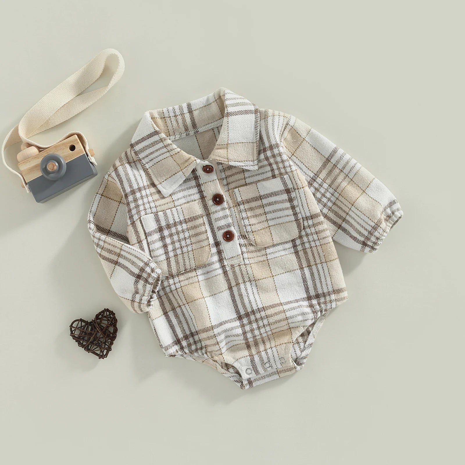 Ma&Baby 0-24M Christmas Newborn Infant Baby Boys Romper Plaid Print Jumpsuit Playsuit Autumn Spring Long Sleeve Toddler Clothes