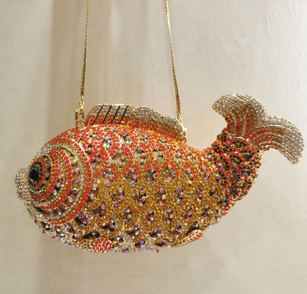 CTB Bling Fishy Handmade Clutch/Shoulder Bag