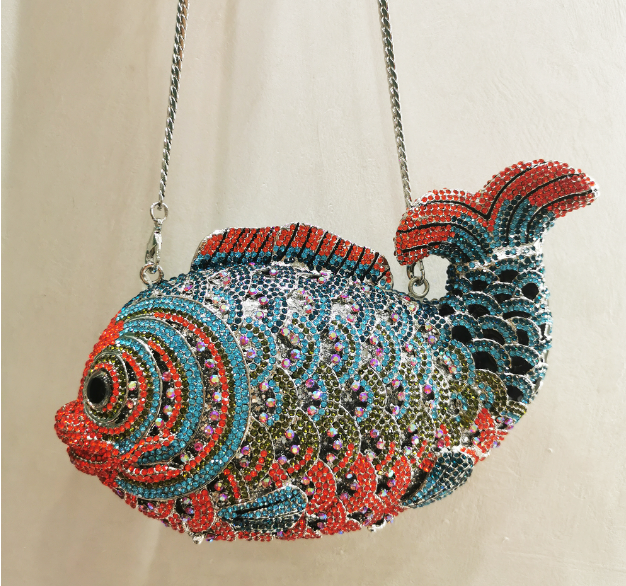 CTB Bling Fishy Handmade Clutch/Shoulder Bag