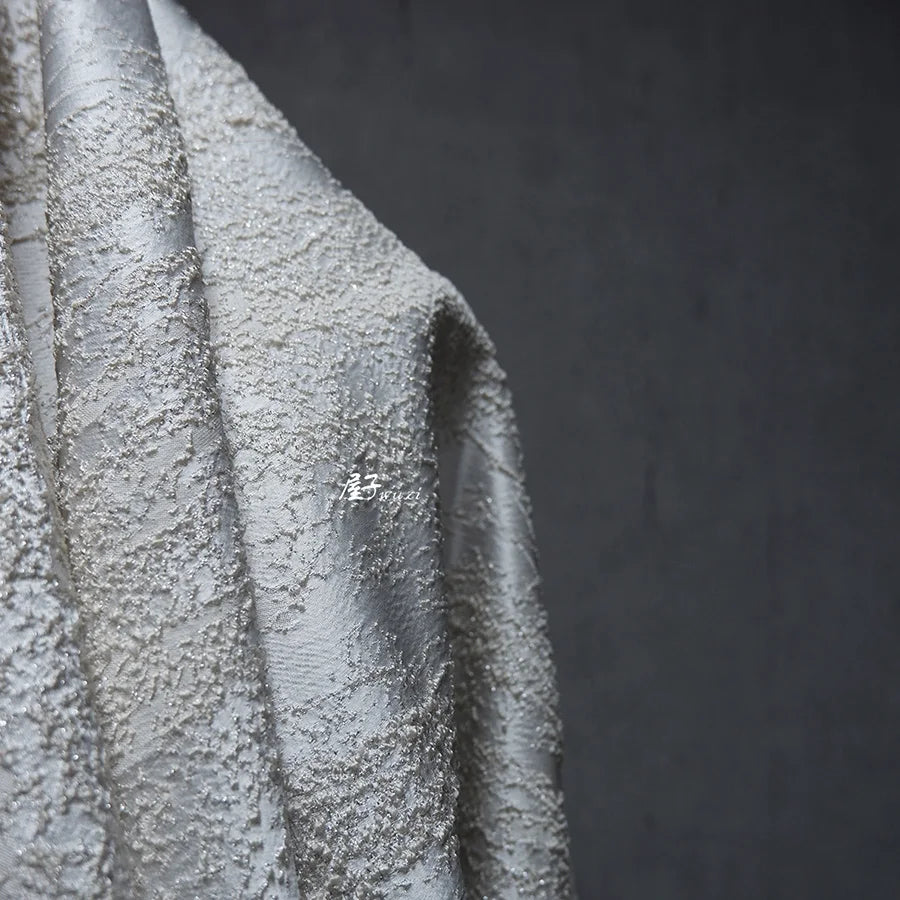 Irregular three-dimensional particle jacquard texture creative fabric for outerwear