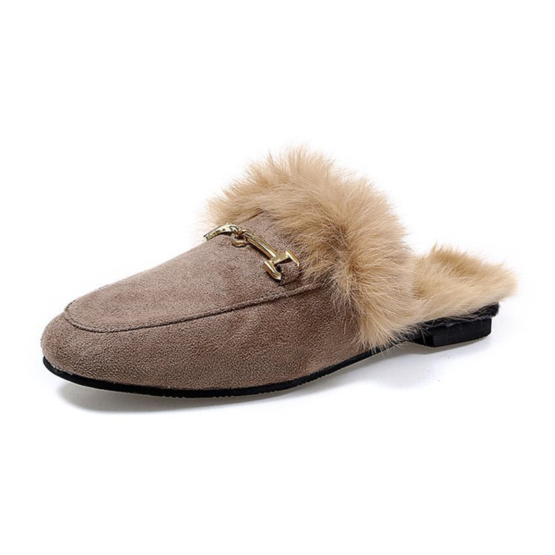 CTB Piper Designer Comfy Fur Mules