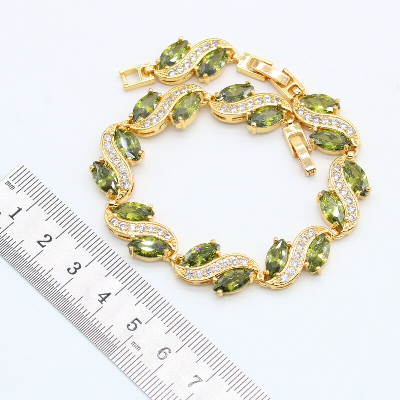 CTB Penna Green Peridot Jewelry Set
