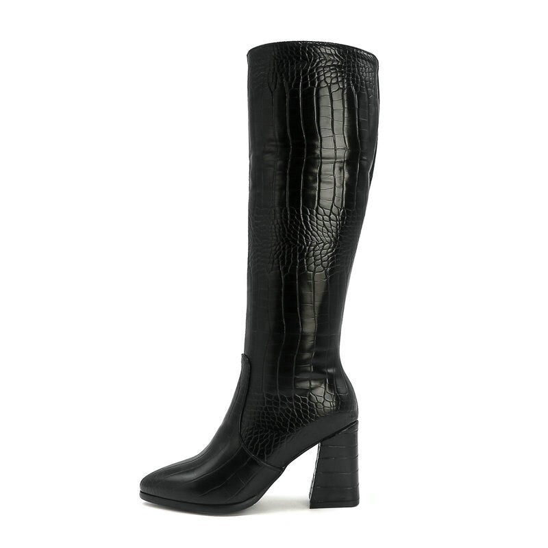 CTB Cleo Faux Leather Knee High Boots