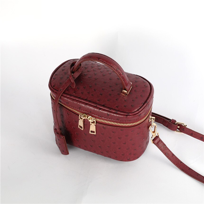 CTB Marian Ostrich& Snake Pattern Luxury Bag