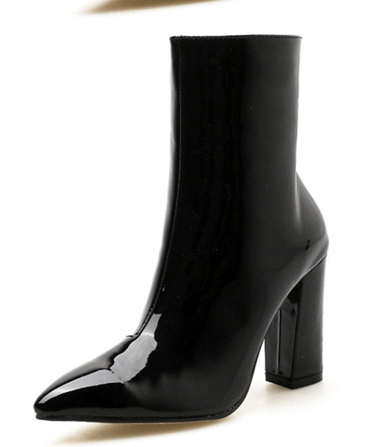 CTB Taylor Patent Leather Stiletto Boots