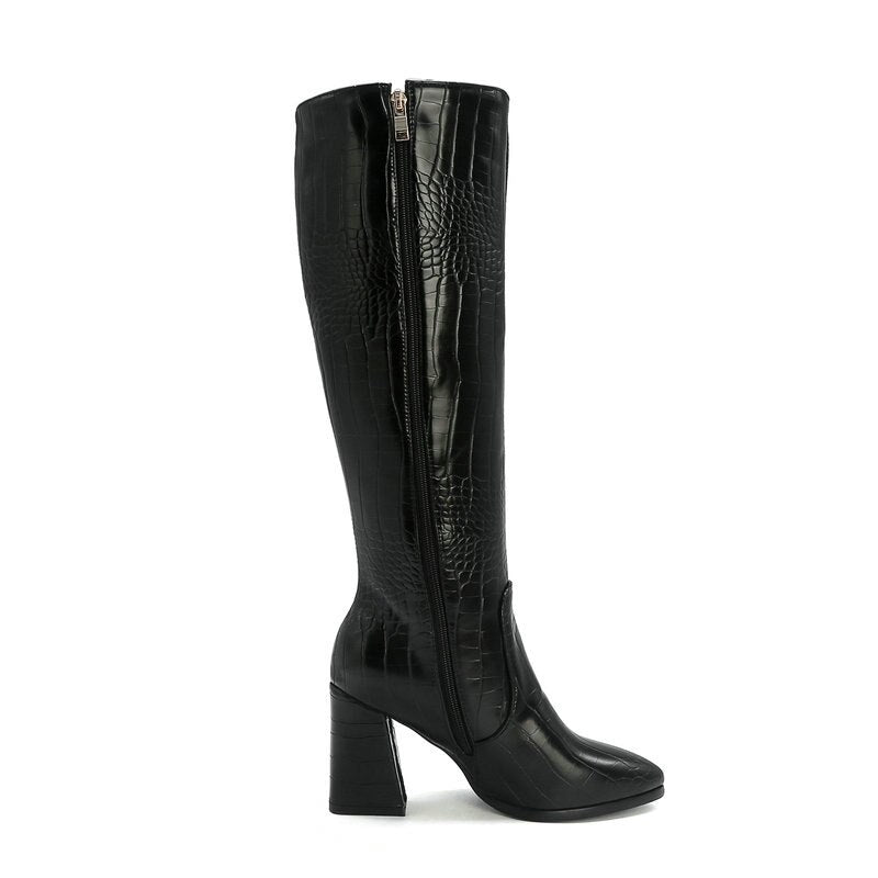 CTB Cleo Faux Leather Knee High Boots