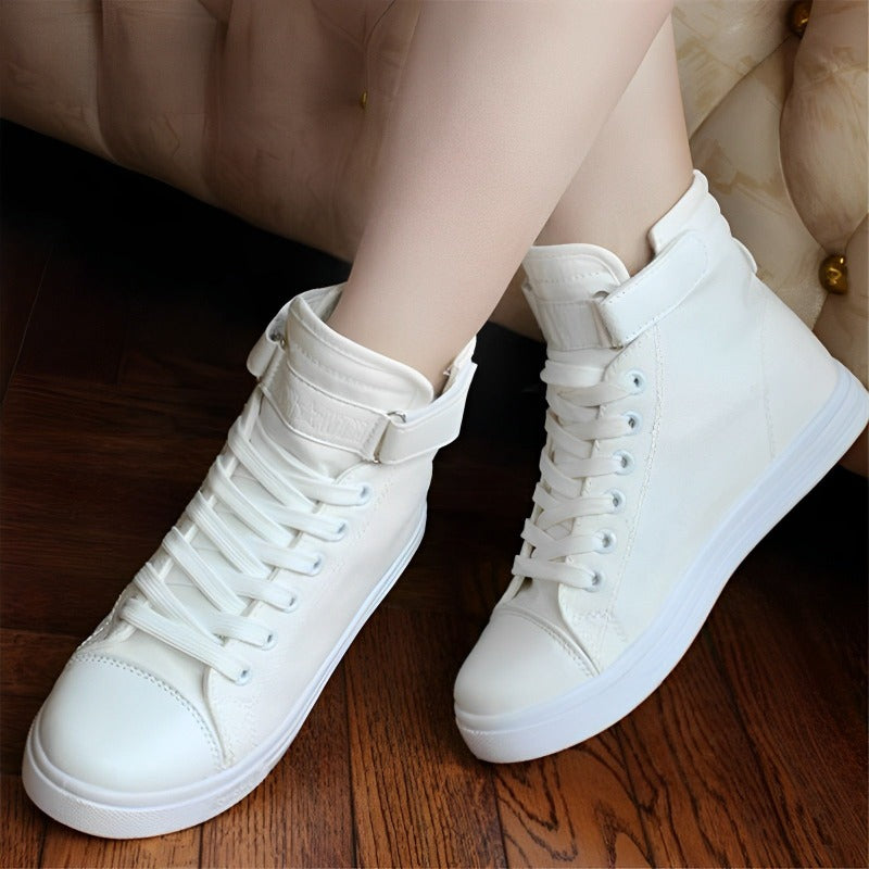 CTB Rozan White Denim High Korean Sneakers