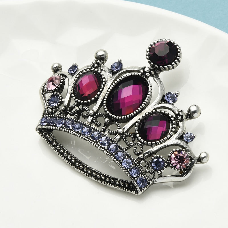 CTB Vintage Royal Crown Handmade Brooch