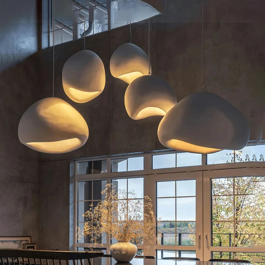 Japanese LED Wabi Sabi Pendant Lamp Dining Room Modern Living Room Bedroom Ceiling Chandelier Lighting Lustre Hanghing Lamps