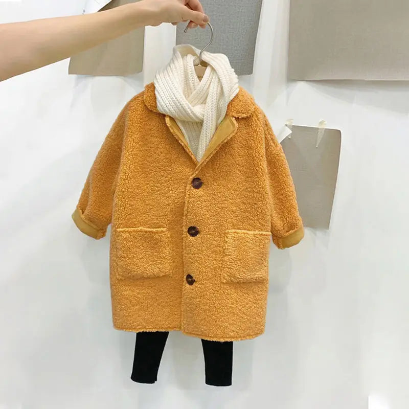 Girl Jacket Kids Autumn Spring Clothes Children Long Jacket For Baby Girls Outerwear Coat Toddlers 90~130 Solid